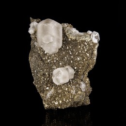 Calcite on Pyrite Villabona M04810